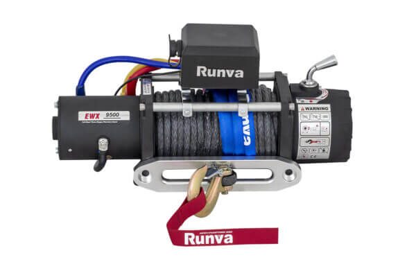 Лебедка Runva EWX9500SSR24V вид спереди