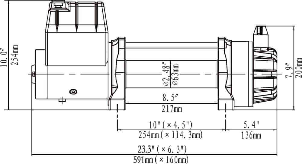 Схема лебедки EWB11000S