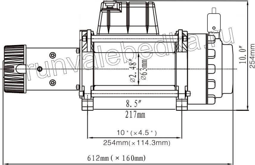 Схема лебедки ewb9500qsrac