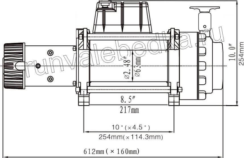 Схема лебедки ewb9500qsrmac