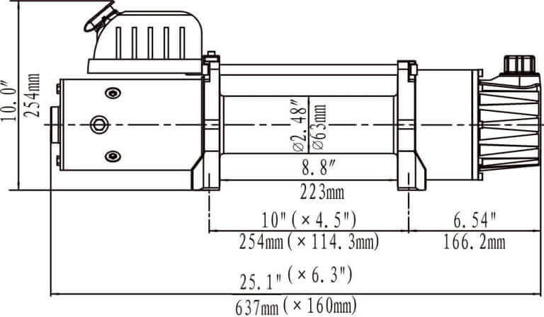 Схема лебедки EWD12000U